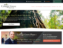 Tablet Screenshot of cottagegrovemanitoba.com